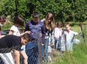 Huerto escolar ecológico en Alberjerte. Foto cedida por Barrunta Sentidos